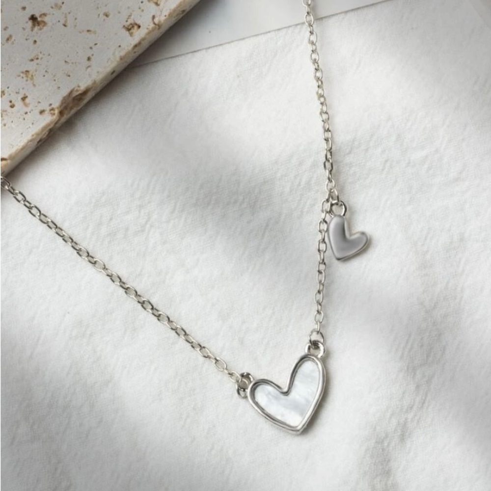 Silver Heart Pendant Necklace